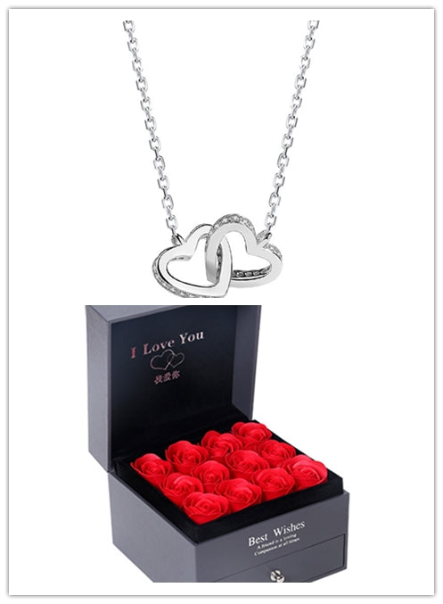 Rose Necklace Gift Set