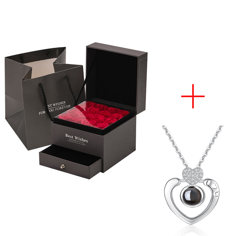 Rose Necklace Gift Set
