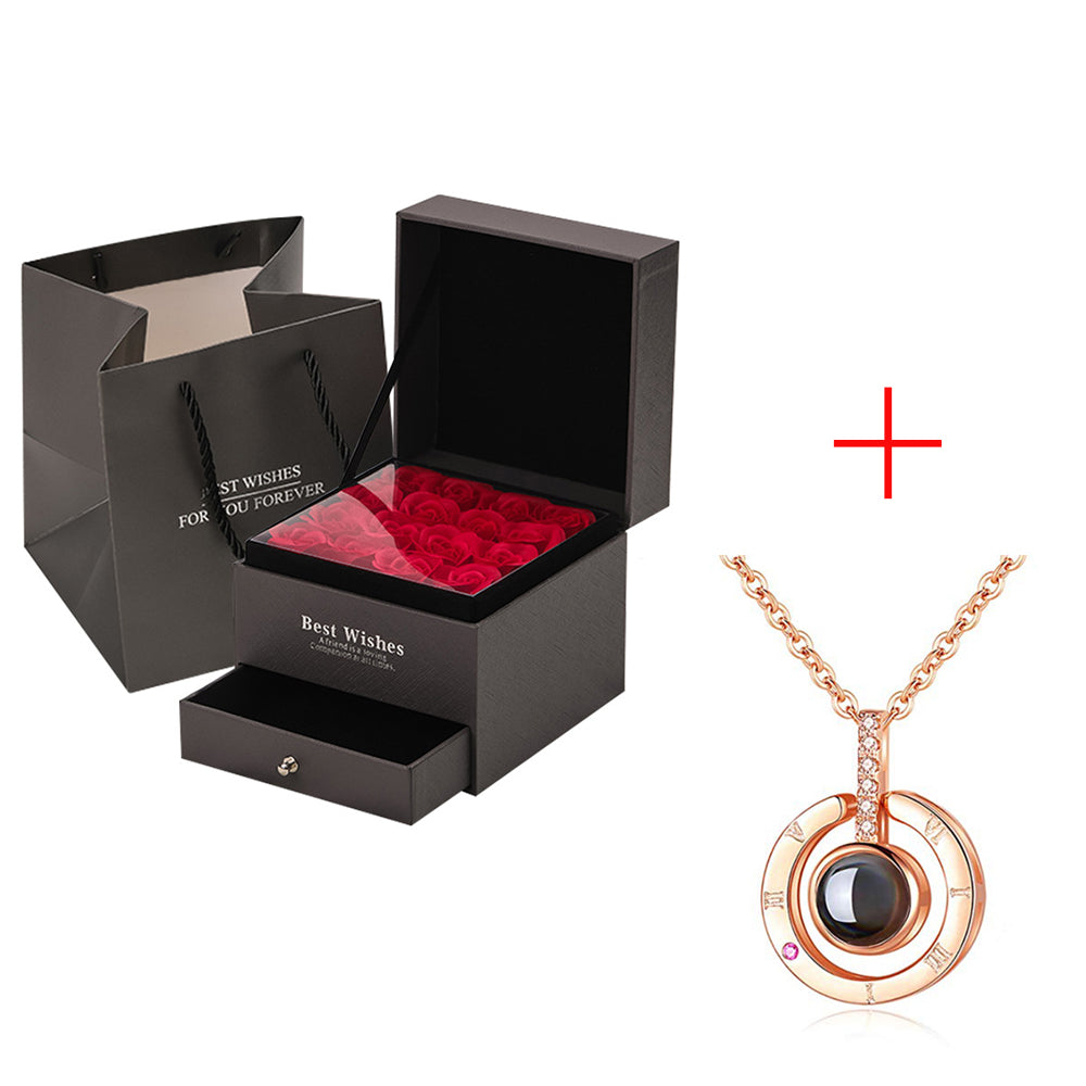 Rose Necklace Gift Set