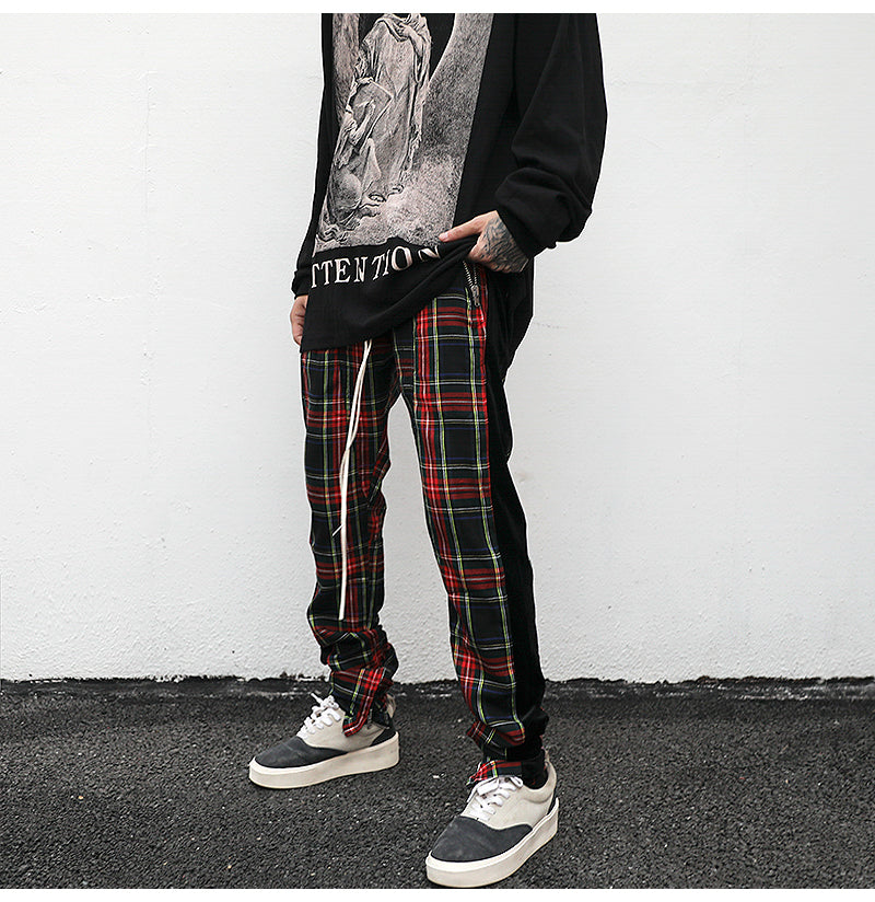 Plaid Track Pants