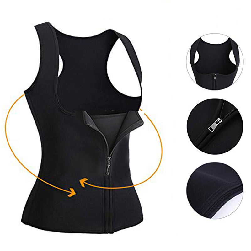 Fitness sweat shaping vest
