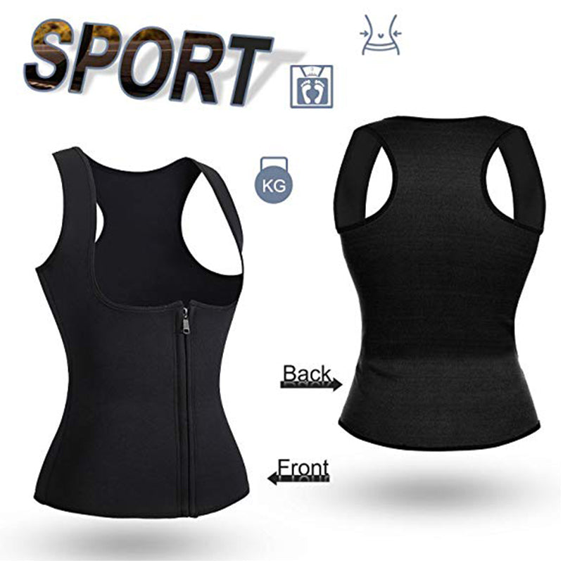 Fitness sweat shaping vest