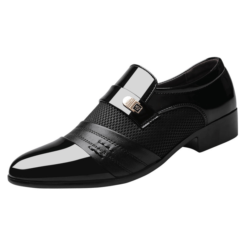 Men's shoes leather shoes