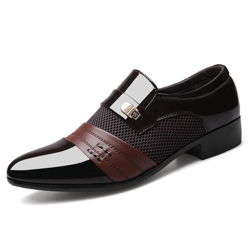 Men's shoes leather shoes