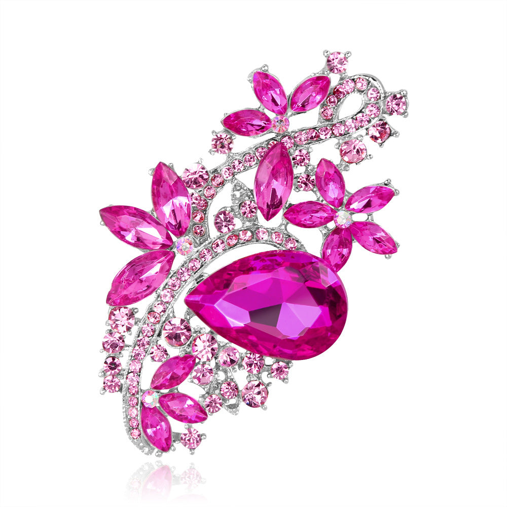 Rhinestone Brooch Acrylic Glass Brooch Pin Clothing Brooch