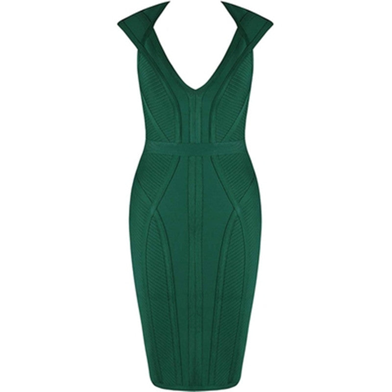 Sexy Green Bodycon Evening Dress