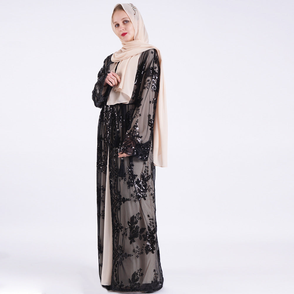 Women Short Sleeve Printed Flower Ladies Long Dresses