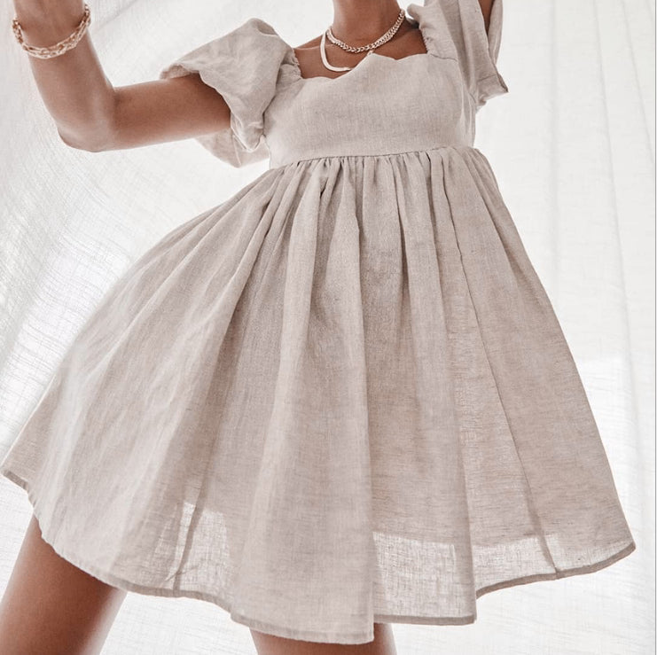 Chic Puff Mini Dress