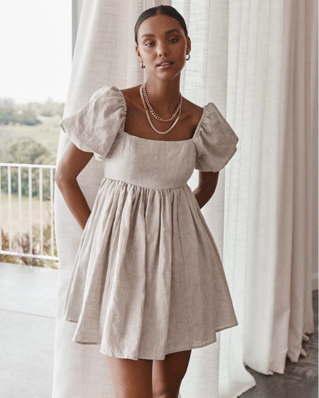 Chic Puff Mini Dress
