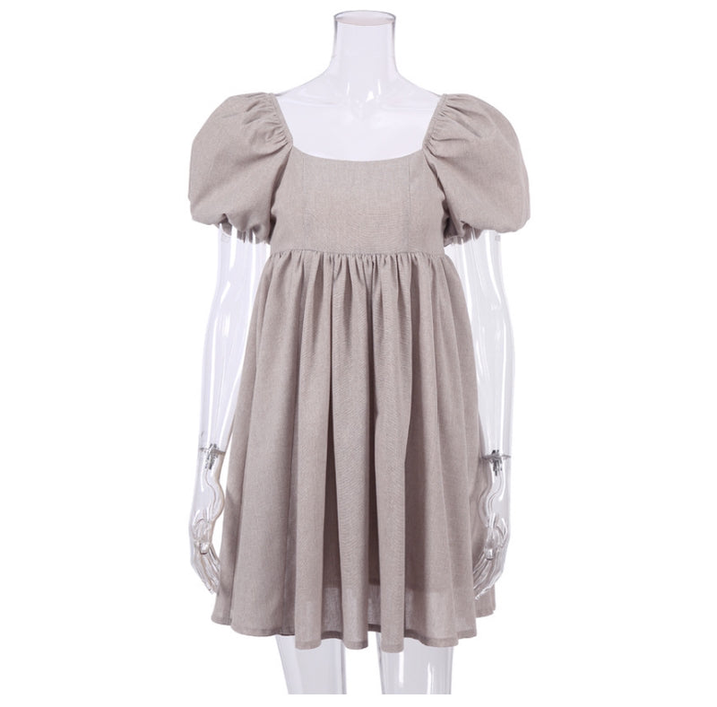 Chic Puff Mini Dress