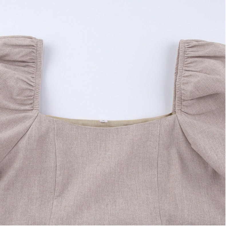 Chic Puff Mini Dress
