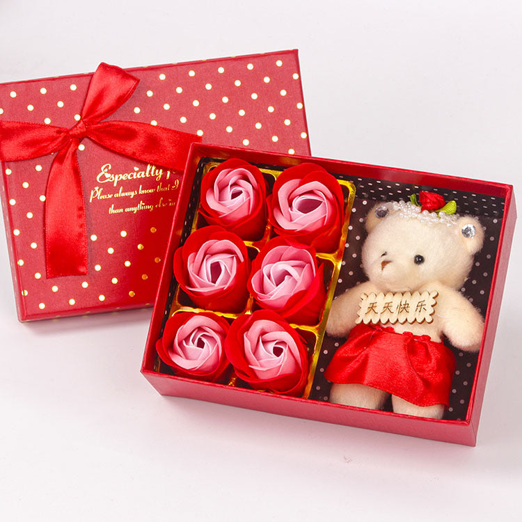 Rose Soap Flower Gift Box Creative Activity Small Gift