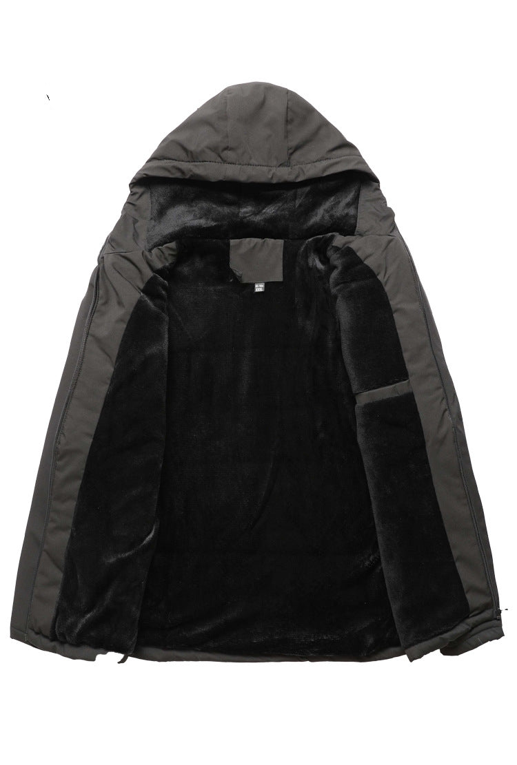 Fleece Hood Men's Jacket