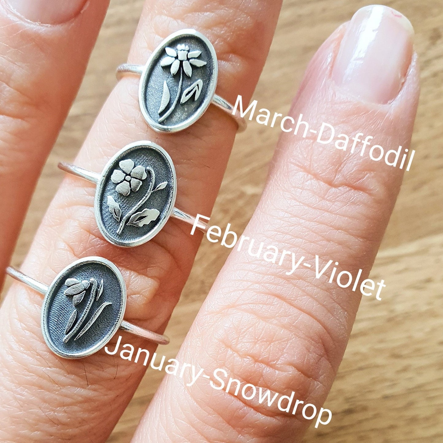 Fashion Personality December Flower Ring
