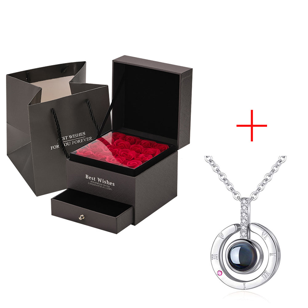 Rose Necklace Gift Set