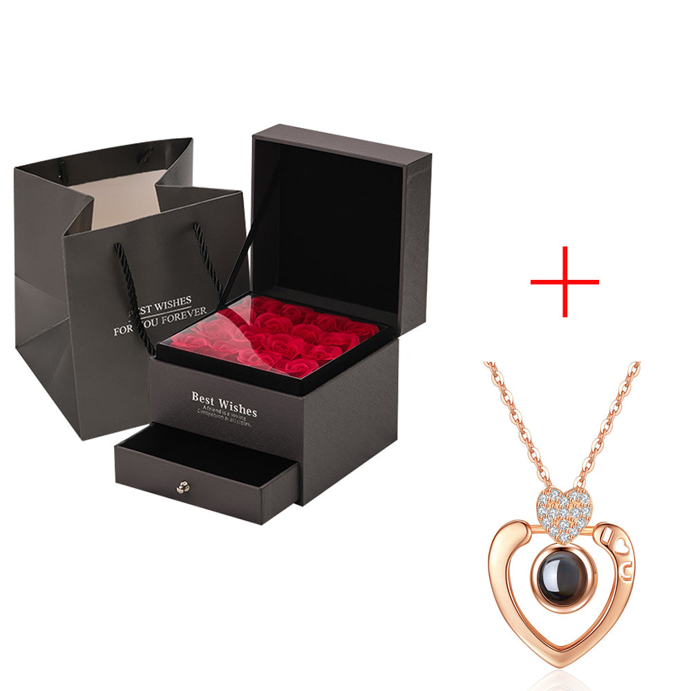 Rose Necklace Gift Set
