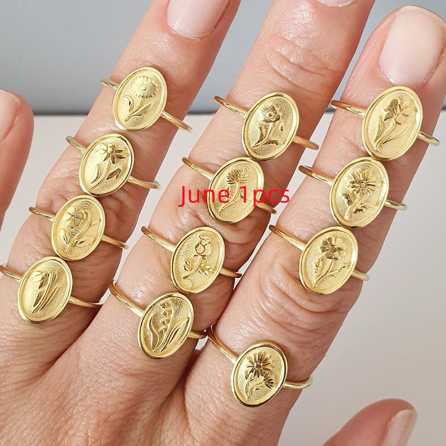 Fashion Personality December Flower Ring