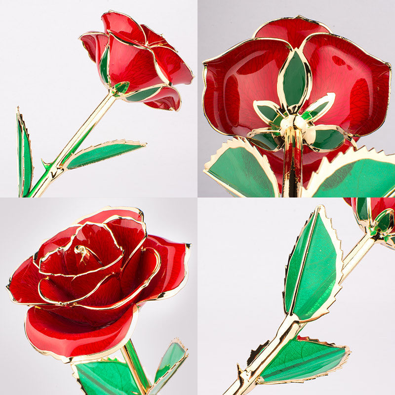 Gold-plated Rose Flower