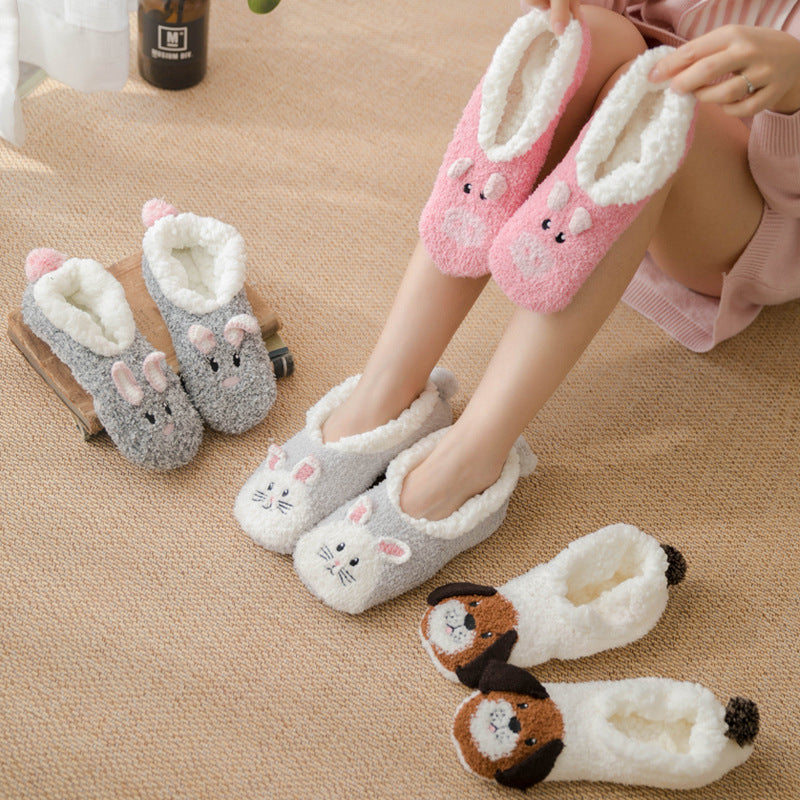 Cartoon Coral Slippers