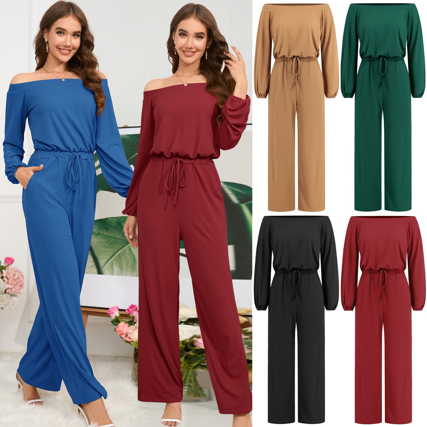 Lantern Sleeve Jumpsuit