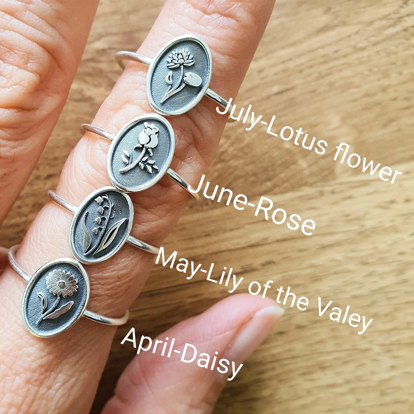 Fashion Personality December Flower Ring