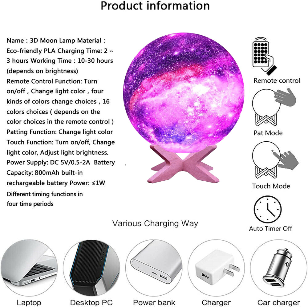 3D Moon Lamp