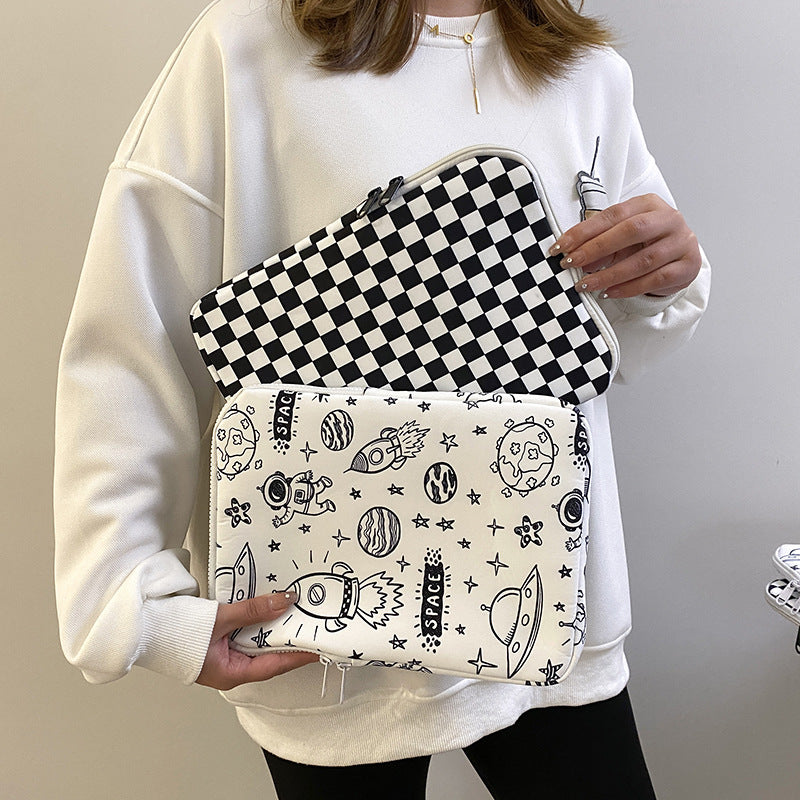 Checkered File Bag