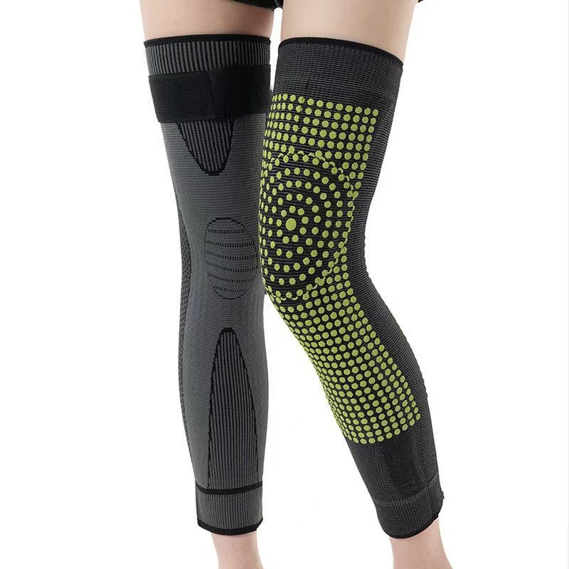 Men's And Women's Knitted Riding Long Lace Up Knee Pads