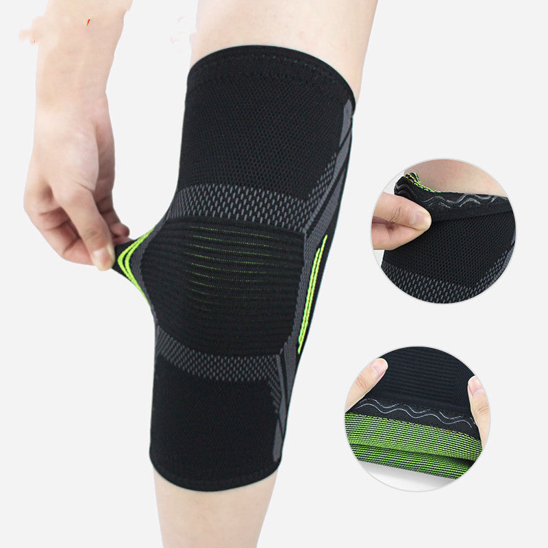 Four-way stretch knitted nylon knee pads