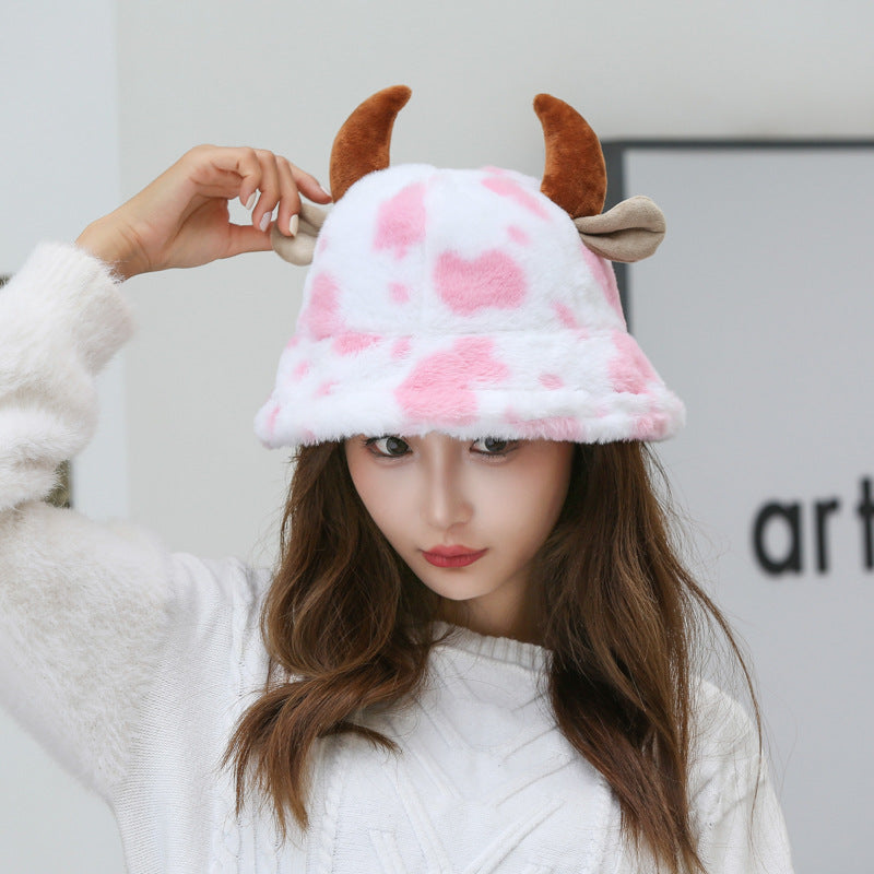 Cow Pattern Fashion Hat