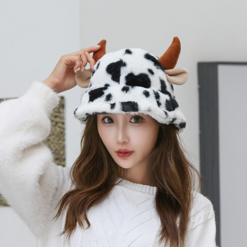 Cow Pattern Fashion Hat