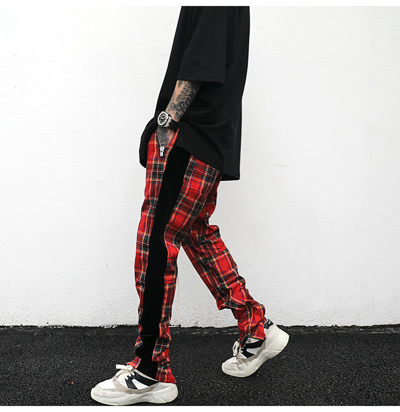 Plaid Track Pants