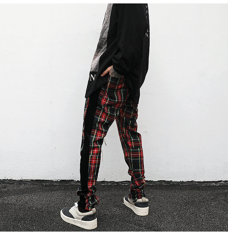 Plaid Track Pants