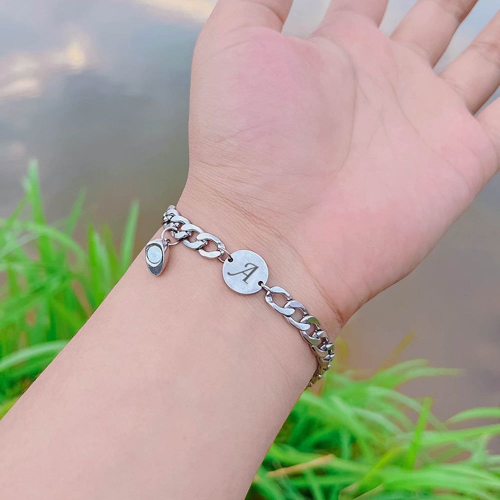 Stainless Steel Couple Bracelet Set