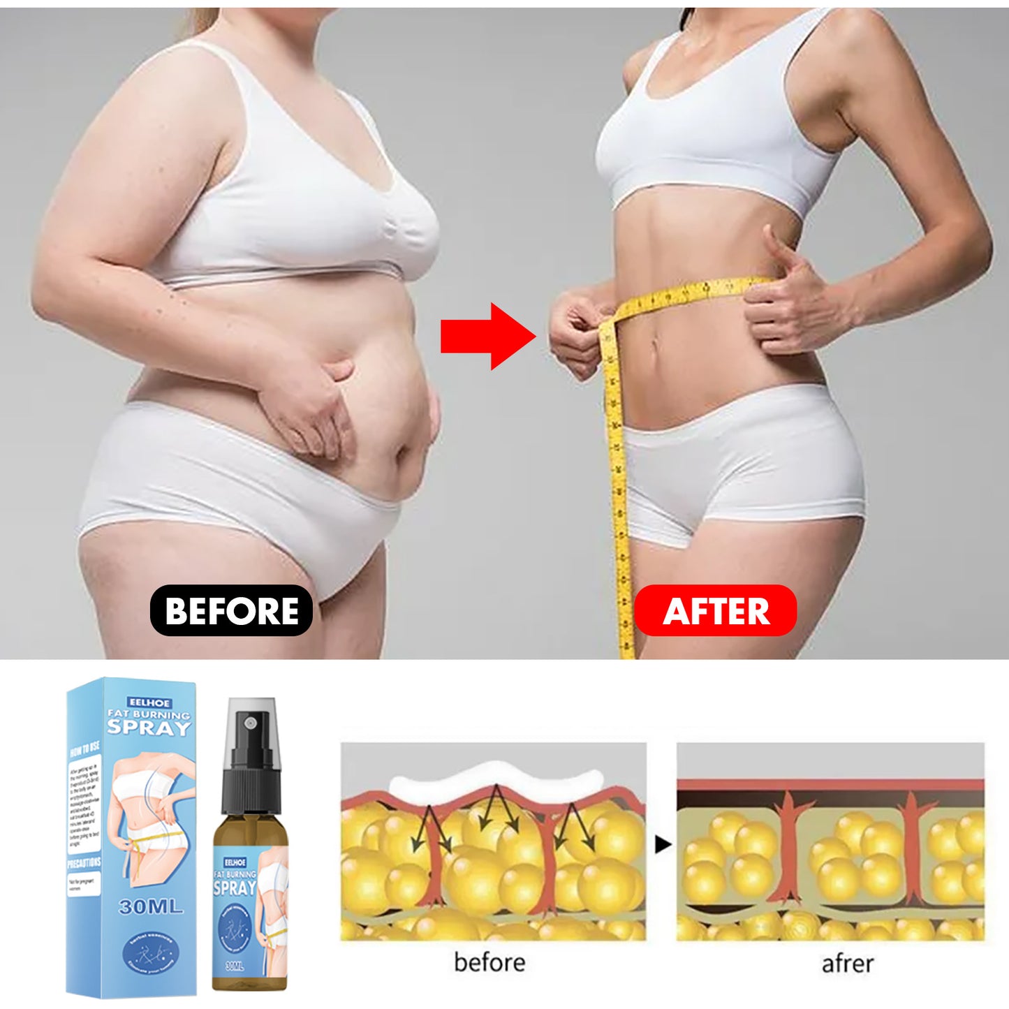 Slimming Fat Reduction Spray Slim Waist Shaping