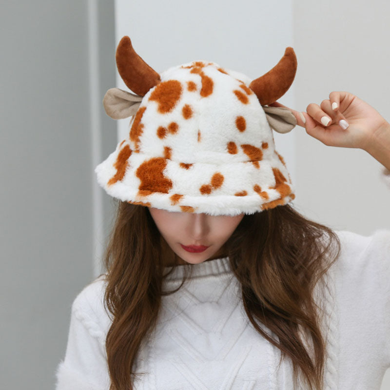 Cow Pattern Fashion Hat