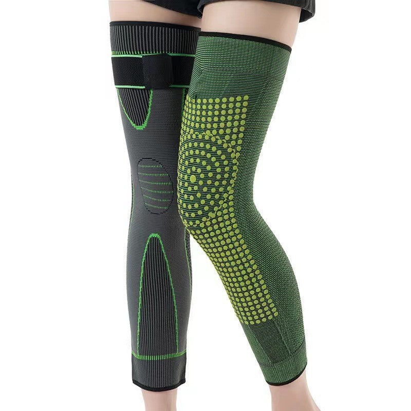 Men's And Women's Knitted Riding Long Lace Up Knee Pads