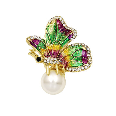 Vibrant Butterfly Brooch