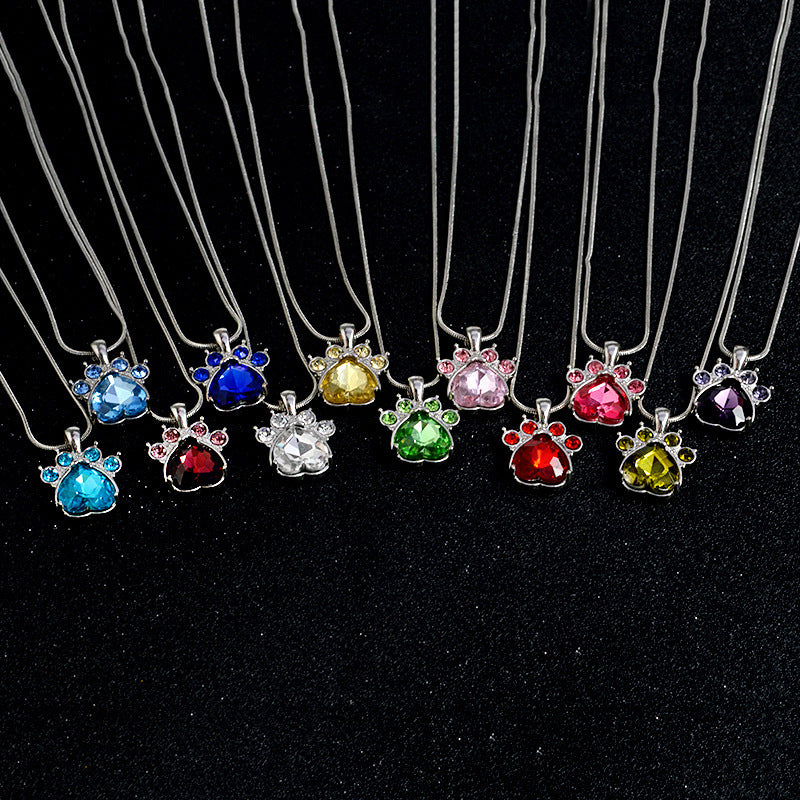 December birth stone necklace