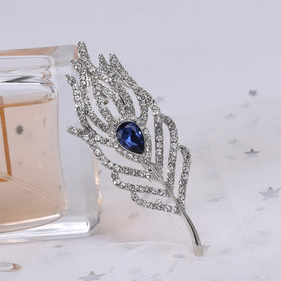 Pendant Feather Brooch Dual-purpose Pin Brooch