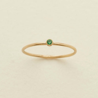 December Birthstone Plain Circle Ring December