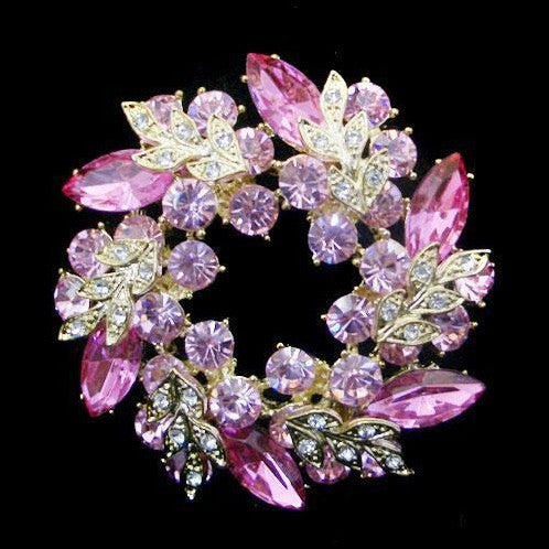 Bauhinia garland brooch