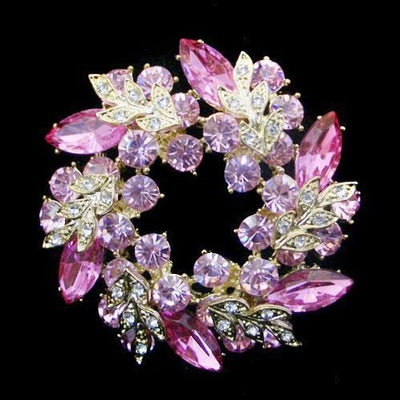 Bauhinia garland brooch