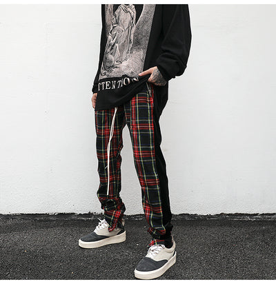 Plaid Track Pants