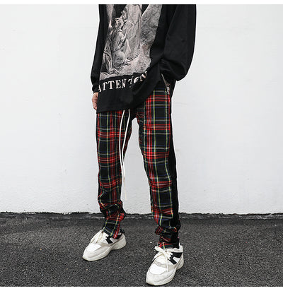 Plaid Track Pants