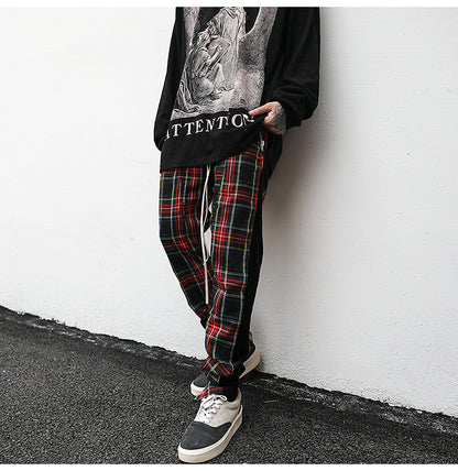 Plaid Track Pants