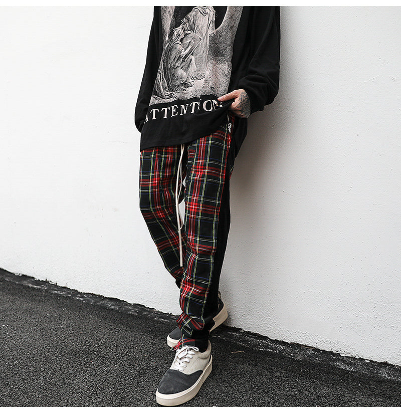 Plaid Track Pants
