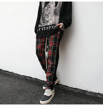 Plaid Track Pants