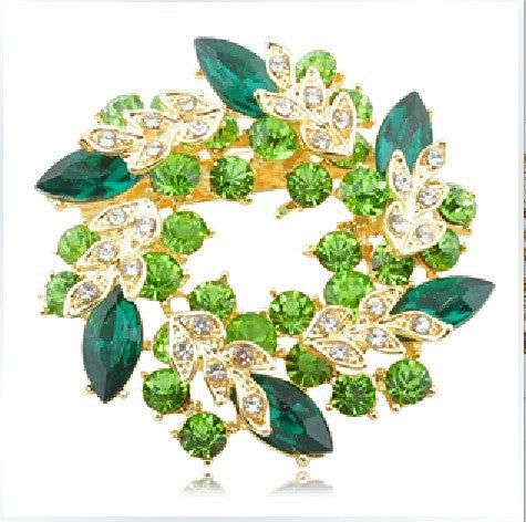 Bauhinia garland brooch