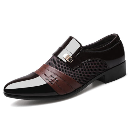 Men's shoes leather shoes